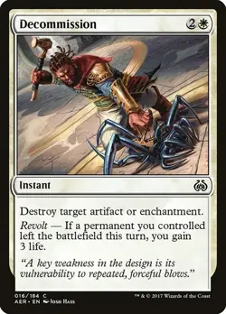 DECOMMISSION X 4 N/N- AETHER REVOLT MAGIC THE GATHERING - Image 1
