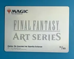 Mtg Final Fantasy 11/53 Quina, Qu Gourmet - Art Series Gold Stamped - Image 2