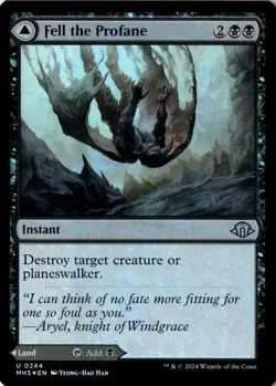 Fell the Profane Foil Modern Horizons 3 244 NM MTG - Image 1