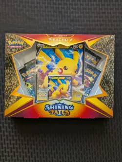 New Pokemon TCG Shining Fates Pikachu V Collection Box - Image 1