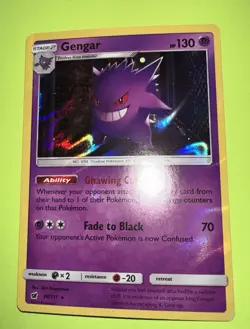 Pokemon TCG Gengar 38/111 SM-Crimson Invasion Holo Rare Stage 2 HP… - Image 1
