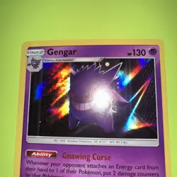 Pokemon TCG Gengar 38/111 SM-Crimson Invasion Holo Rare Stage 2 HP… - Image 2