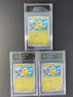 Pokemon Chinese cards Captain Pikachu CBB1C-07 05 03 04/09 Grade10 - Image 1