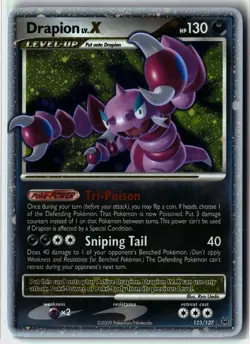 Drapion LV.X ⭐ 123/127 Holo Rare LV.X Platinum 2009 Pokemon NM - Image 1
