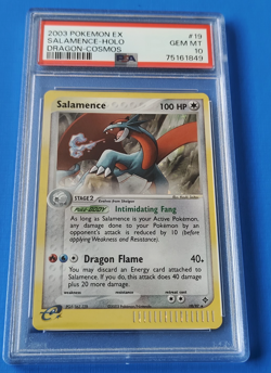 Pokemon Salamence Cosmos Holo 19/97 EX Dragon PSA 10 GEM MT - Image 1