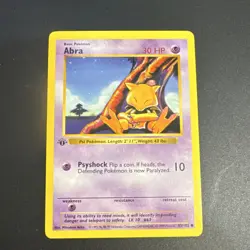 Pokemon TCG Abra 1st Edition Shadowless Base Set - Image 1