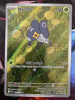 Pokemon TCG Nymble Illustration Rare 096/094 Full Art Holo Phantasmal Flames NM - Image 1