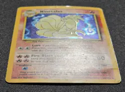 [DMG] Pokemon TCG Ninetales Base Set 12/102 Holo 1999 Wizards Base Set VINTAGE - Image 4
