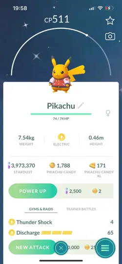 Pokemon Go Shiny Pikachu Jersey - Image 1