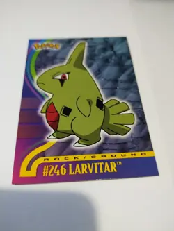 Mint pokemon topps johto league champions #246 Larvitar - Blue Logo Rare - 2001 - Image 1