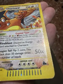 Pokemon Charizard Crystal 146/144 Holo Skyridge ENG - No Rayquaza Gold Star - Image 3