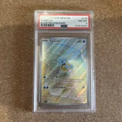 2023 Pokemon Mew En-151 #170 Squirtle Illustration Rare PSA 8 English - Image 2