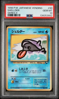 1998 POKEMON JPN VENDING SER II #90 SHELLDER PSA 10 - Image 1