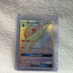 Pokemon TCG Banette GX Rainbow secret rare 174/168 Celestial Storm - Image 1
