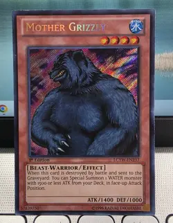 YUGIOH Collector's MOTHER GRIZZLY LCYW-EN237 SECRET +BONUS - Image 1