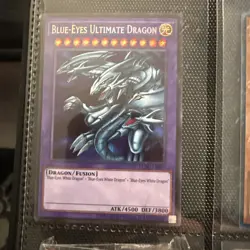 Yugioh Blue-Eyes Ultimate Dragon LCKC-EN057 Secret Rare LP - Image 1