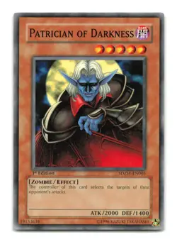 Patrician of Darkness - SDZW-EN005 1st Edition - YuGiOh-LP - Image 1