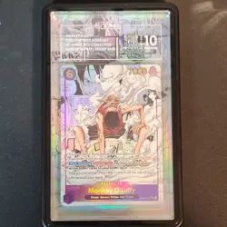 Bandai One Piece CCG Monkey.D.Luffy EB02-061 Secret Rare Foil TAG 10 2025 - Image 1