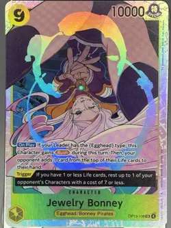 One Piece CCG Jewelry Bonney OP13-108 SR EN US Seller - Image 1