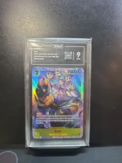 TAG 9 One Piece TCG: Enel SR Alt Art Awakening Of The New Era OP05-100 - Image 1