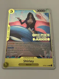Shirley Tournament Judge Foil Stamped Promo Pack Vol. 3 One Piece OP03-104 - Image 1