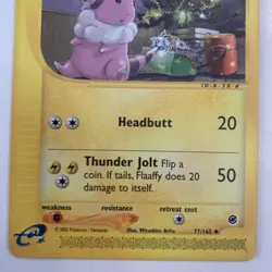 LP Flaaffy Pokemon Card 77/165 Expedition Base Christmas Tree 2002 Pokemon - Image 3