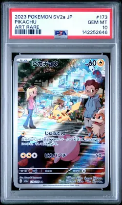 2023 Pokemon SV2a Japanese 151 Pikachu Art Rare #173 PSA 10 GEM MINT - Image 1