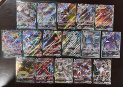 Pokemon TCG JPN VMAX Holo Lot Kingler Kyurem Calyrex Rillaboom Glaceon 16 Cards - Image 1