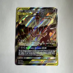 Pokemon Espeon & Deoxys GX TAG TEAM SM240 Promo Holo Card HP 260 - Image 1
