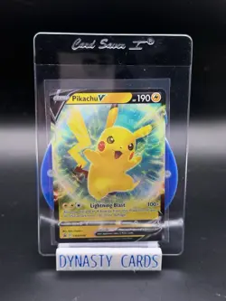 Pikachu V HP190 * Full Art * 2022 Collectible Holo Pokemon Card No. SWSH198 - Image 1