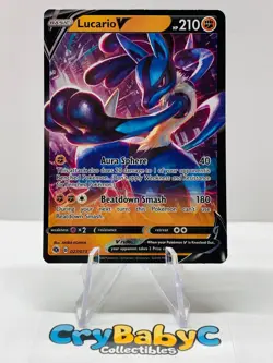 Pokemon Lucario V 027/073 Champion's Path ULTRA RARE - Image 1