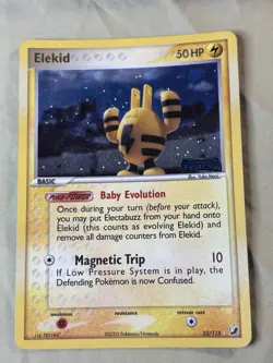 Pokemon Elekid 23/115 Unseen Forces Rare Reverse Holo Basic 2005 Card - Image 2