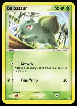 Bulbasaur 46/100 Common Crystal Guardians Pokemon Card - Image 1