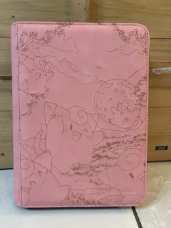 Pokemon Clefairy Laser Engraved TCG Binder 9 Pocket Toploader (Made To Order) - Image 2