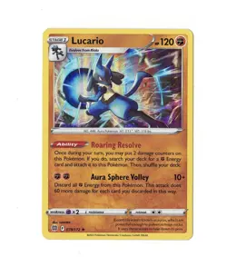 Lucario 079/172 Rare TCG Pokemon swsh9 Brilliant Stars 2022 LP - Image 1