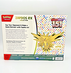 Pokemon TCG: Scarlet & Violet 151 Zapdos ex Collection Box – Factory Sealed - Image 2