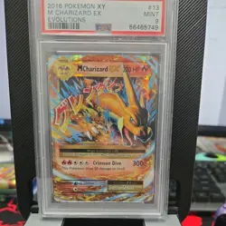 Pokemon TCG XY Evolutions Holo Ultra Rare Mega M Charizard EX 13/108 PSA 9 - Image 1