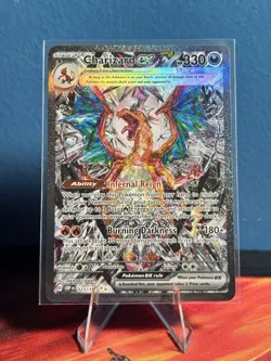 Pokemon Charizard ex 223/197 SV03 Obsidian Flames Special Illustration Holo EX - Image 1