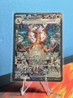 Pokemon Charizard ex 223/197 SV03 Obsidian Flames Special Illustration Holo EX - Image 2