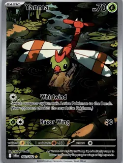 Yanma 183/182 - SV10: Destined Rivals Illustration Rare Pokemon TCG NM - Image 1