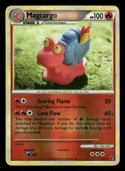Pokemon Magcargo Holo Rare Undaunted 6/90 LP Reverse Holo - Image 1