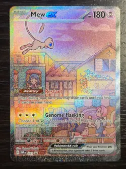 Mew ex SVP 053 Pokemon TCG Scarlet Violet 151 Black Star Promo Full Art - Image 1