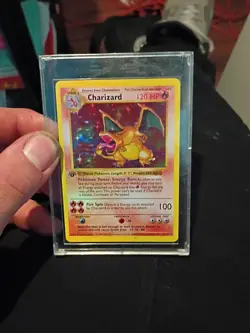 1999 Pokemon Base Set Shadowless 1st Edition Holo Charizard #4/102 - Image 1
