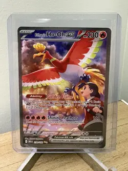 2025 Pokemon S&V Destined Rivals Ethan's Ho-Oh ex Secret Rare #230/182 - Image 1