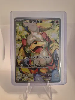 Pokemon TCG Hisuian Growlithe 181/167 Twilight Masquerade Rare Holo - Image 1