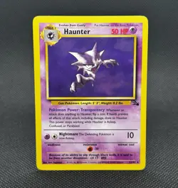Haunter 21/62 Fossil Unlimited Non Holo Rare WotC 1999 Vintage Pokemon TCG LP - Image 1