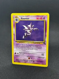 Haunter 21/62 Fossil Unlimited Non Holo Rare WotC 1999 Vintage Pokemon TCG LP - Image 2