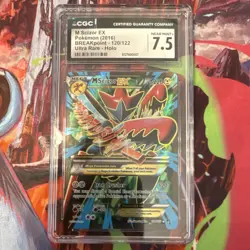 2016 Pokemon M Scizor EX 120/122 BREAKpoint Full Art Ultra Rare Holo CGC 7.5 - Image 1