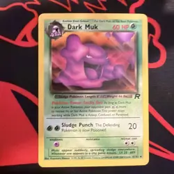 Pokemon TCG Dark Muk Team Rocket 41/82 Unlimited Uncommon LP - Image 1
