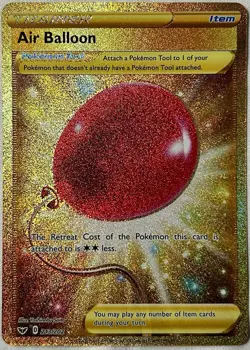 Pokemon TCG Air Balloon Secret Rare Full Art Holo Trainer 213/202 SWSH - Image 1
